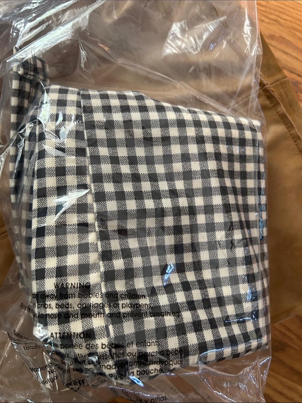Baggu Large Shoulder Bag in Gingham. NWT - Picture 4 of 4